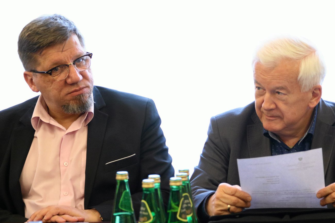 Przewodniczący KRRiT Witold Kołodziejski i członek KRRiT Janusz Kawecki