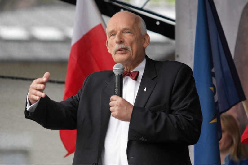 Janusz Korwin-Mikke apeluje: "Wszystkie związki na Powązki".