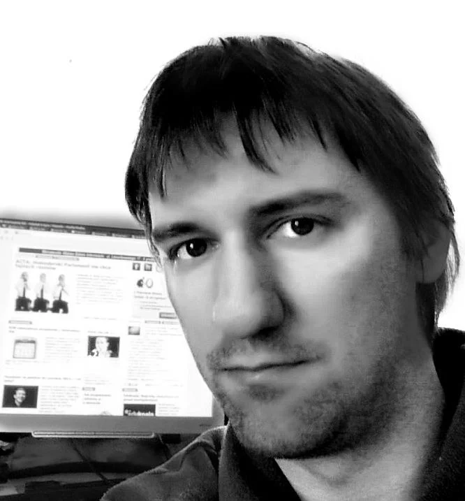 Dziennikarz "Dziennika Internautów" Marcin Maj