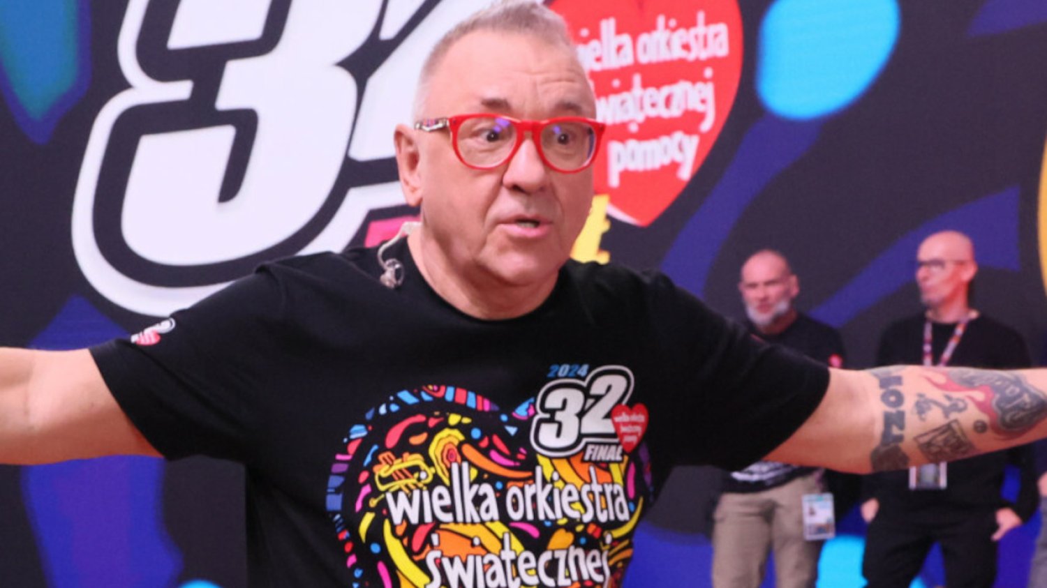 Jurek Owsiak na 32. finale WOŚP