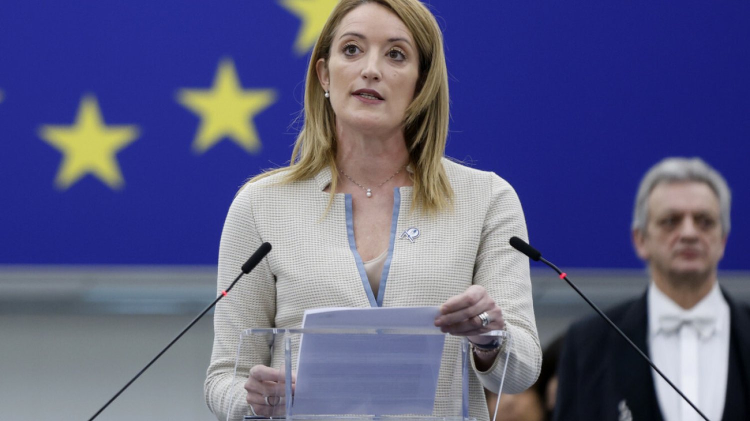 Roberta Metsola, przewodnicząca Parlamentu Europejskiego