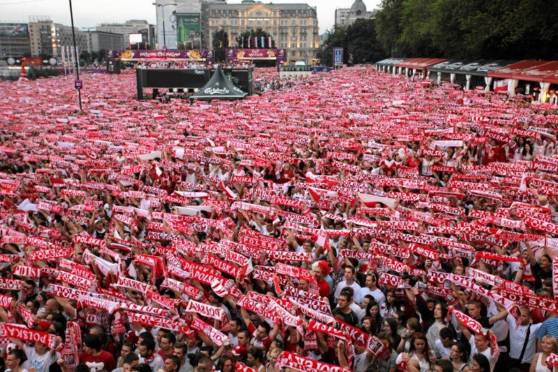 Stefy kibica zawsze pełne są fanów piłki nożnej.