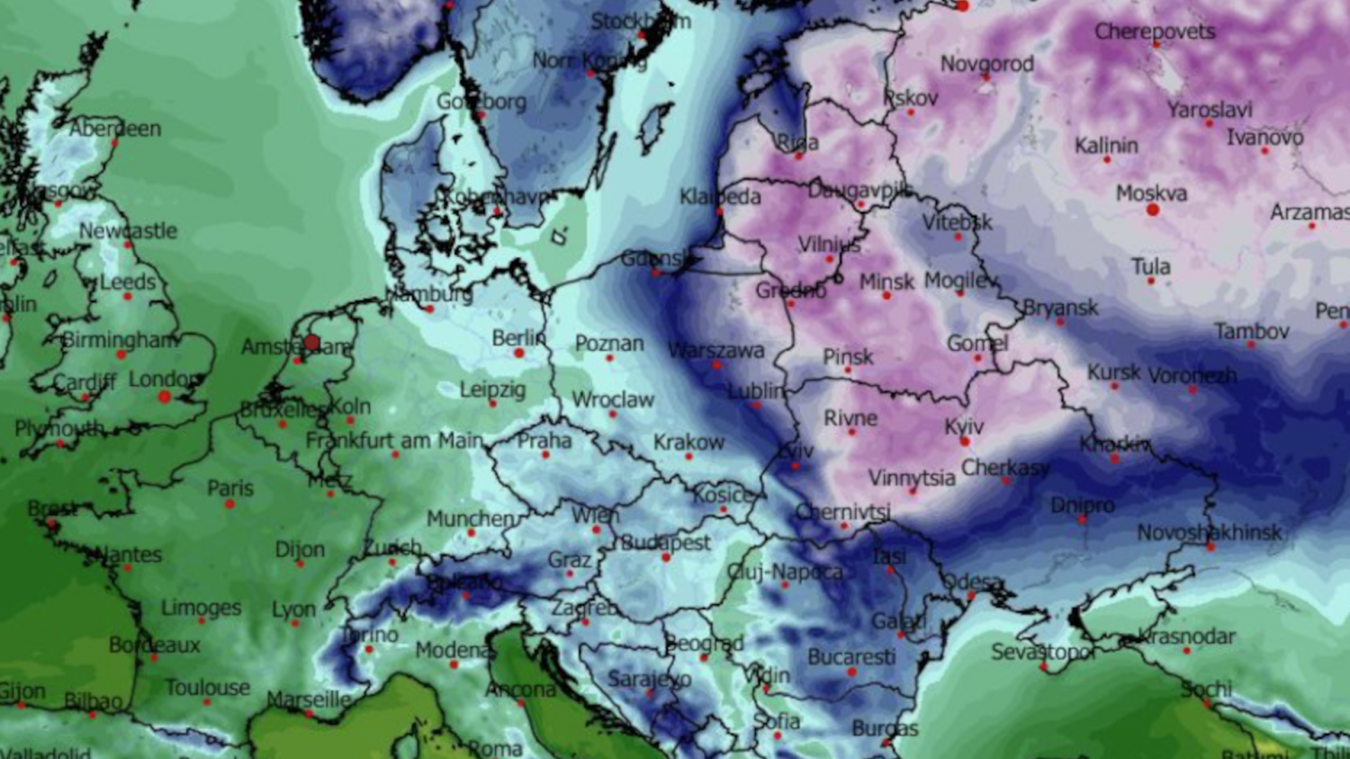 Zima nigdzie się nie wybiera. -24 stopnie w prognozach na najbliższe dni