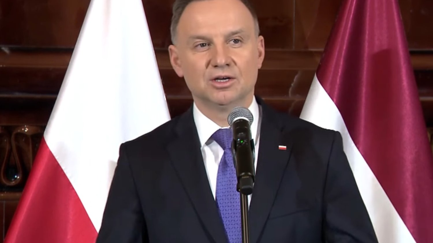 Andrzej Duda w Rydze