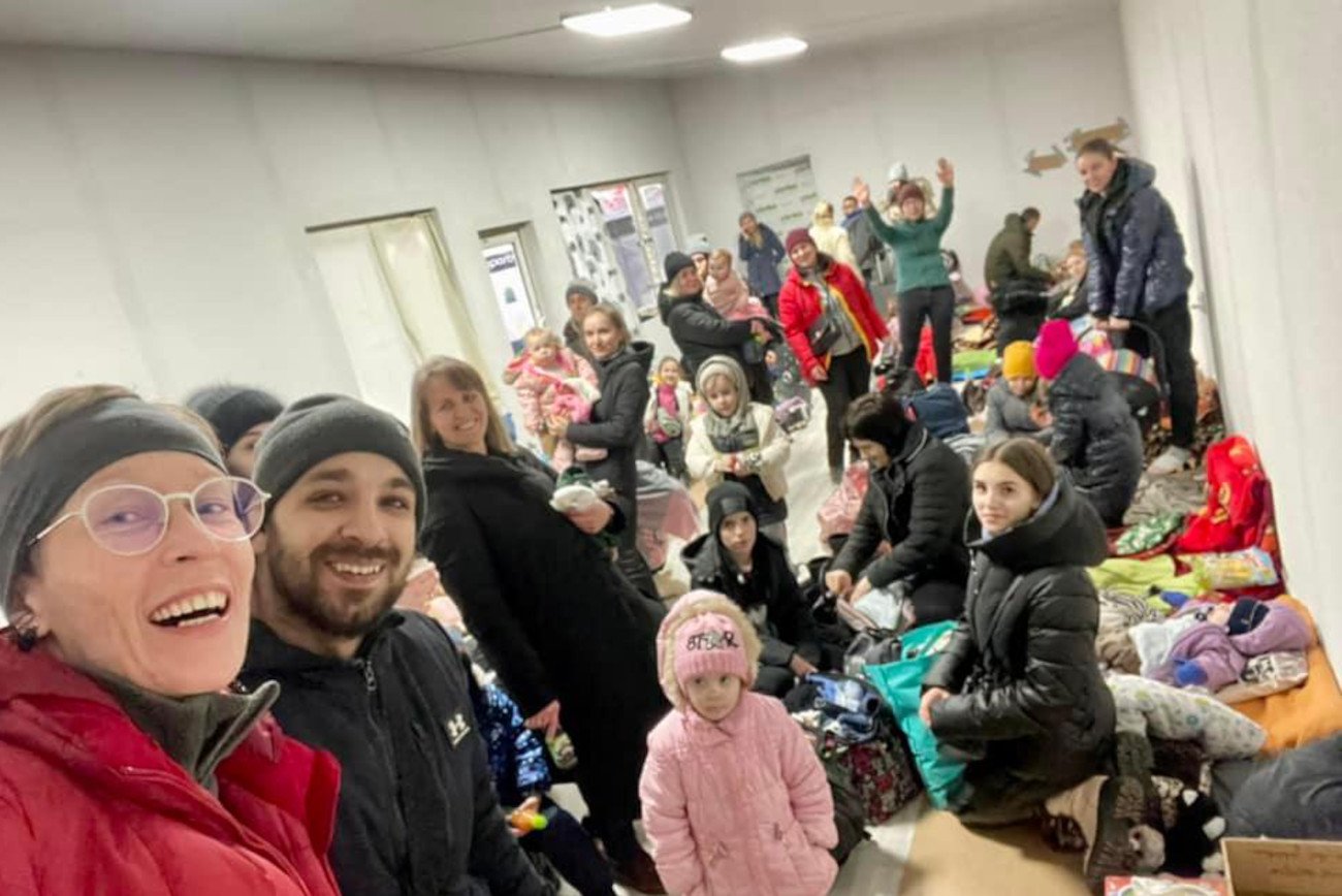 Nasza rozmówczyni w tzw. przedszkolu, czyli miejscu na granicy polsko-ukraińskiej, gdzie mogły odpocząć dzieci.