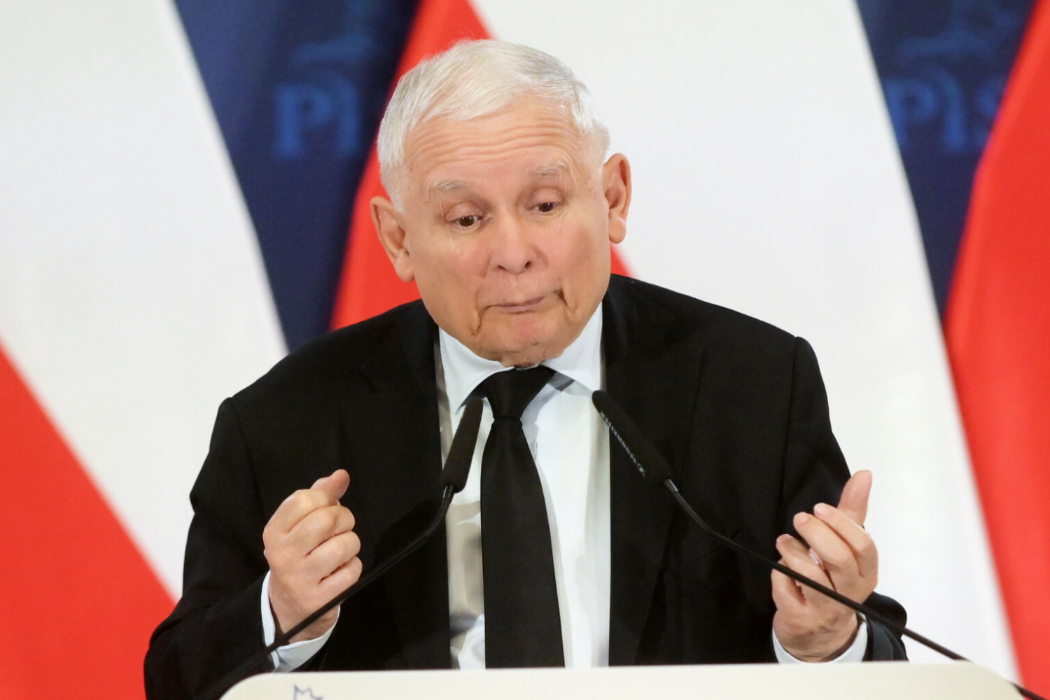 Jarosław Kaczyński bronił w Pabianicach Donalda Tuska.