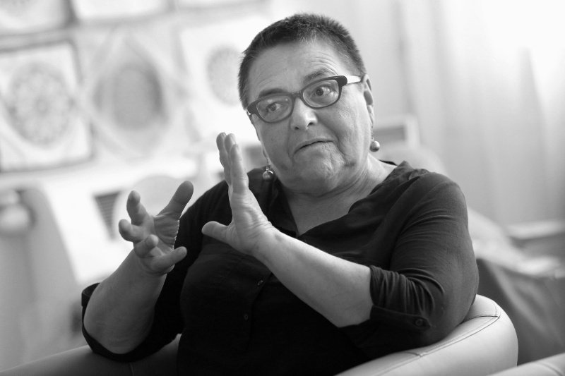 Nie żyje Lidia Ostałowska, jedna z największych polskich reportażystek. Na zdjęciu - podczas spotkania z seniorami w ramach Festiwalu Małych Opowieści w Lublinie.