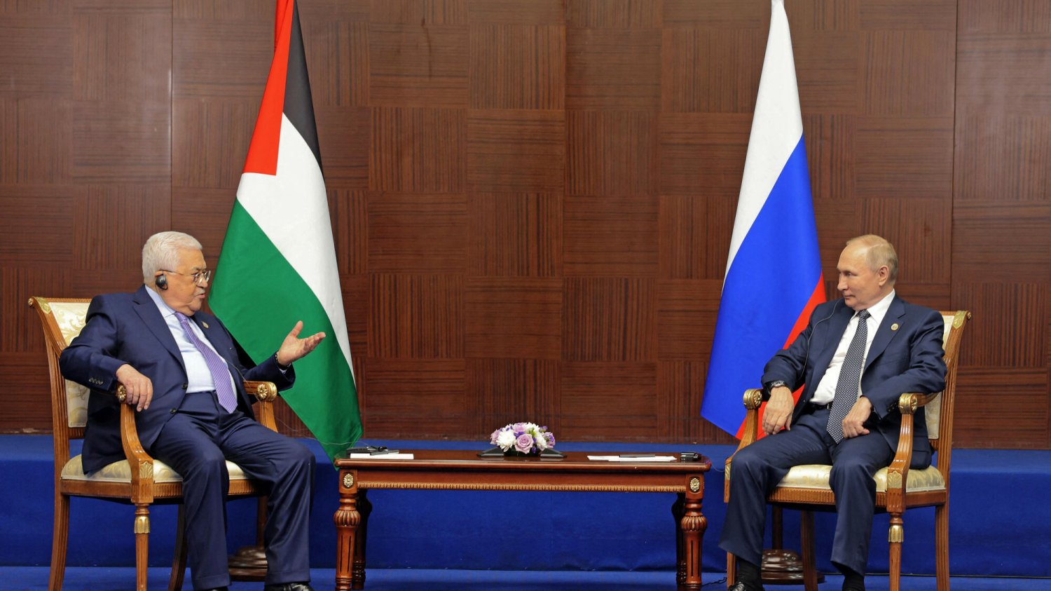 Jak Rosja wspiera palestyński separatyzm? Władimir Putin i przywódca Palestyny
