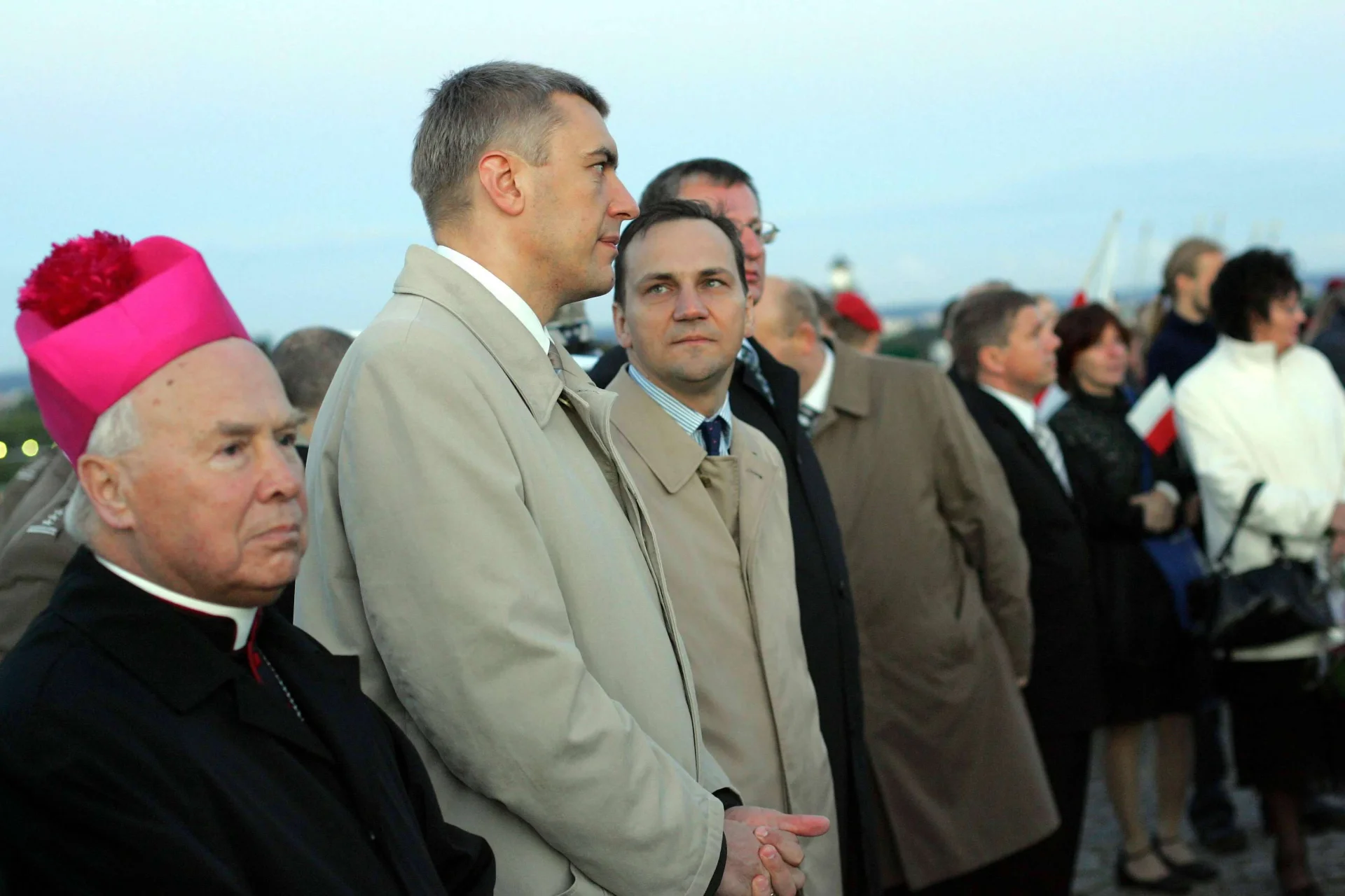 Giertych i Sikorski jeszcze jako ministrowie w rządzie PiS. Obchody rocznicy wybuchu II wojny światowej, Westerplatte.