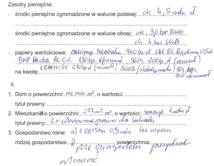 Oświadczenie majątkowe Waldemara Witkowskiego z 2018 roku. Kandydat na prezydenta RP może pochwalić się sporymi oszczędnościami. Oświadczenie majątkowe Waldemara Witkowskiego z 2018 roku