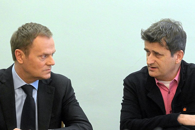 Donald Tusk i Janusz Palikot