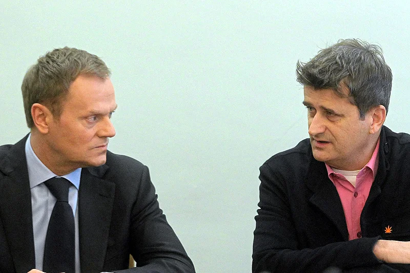 Donald Tusk i Janusz Palikot