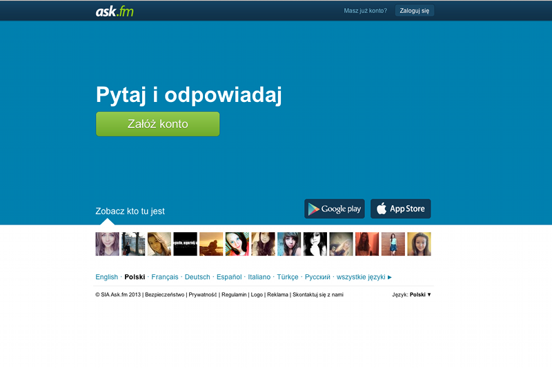 Ask.fm coraz popularniejszy w Polsce.