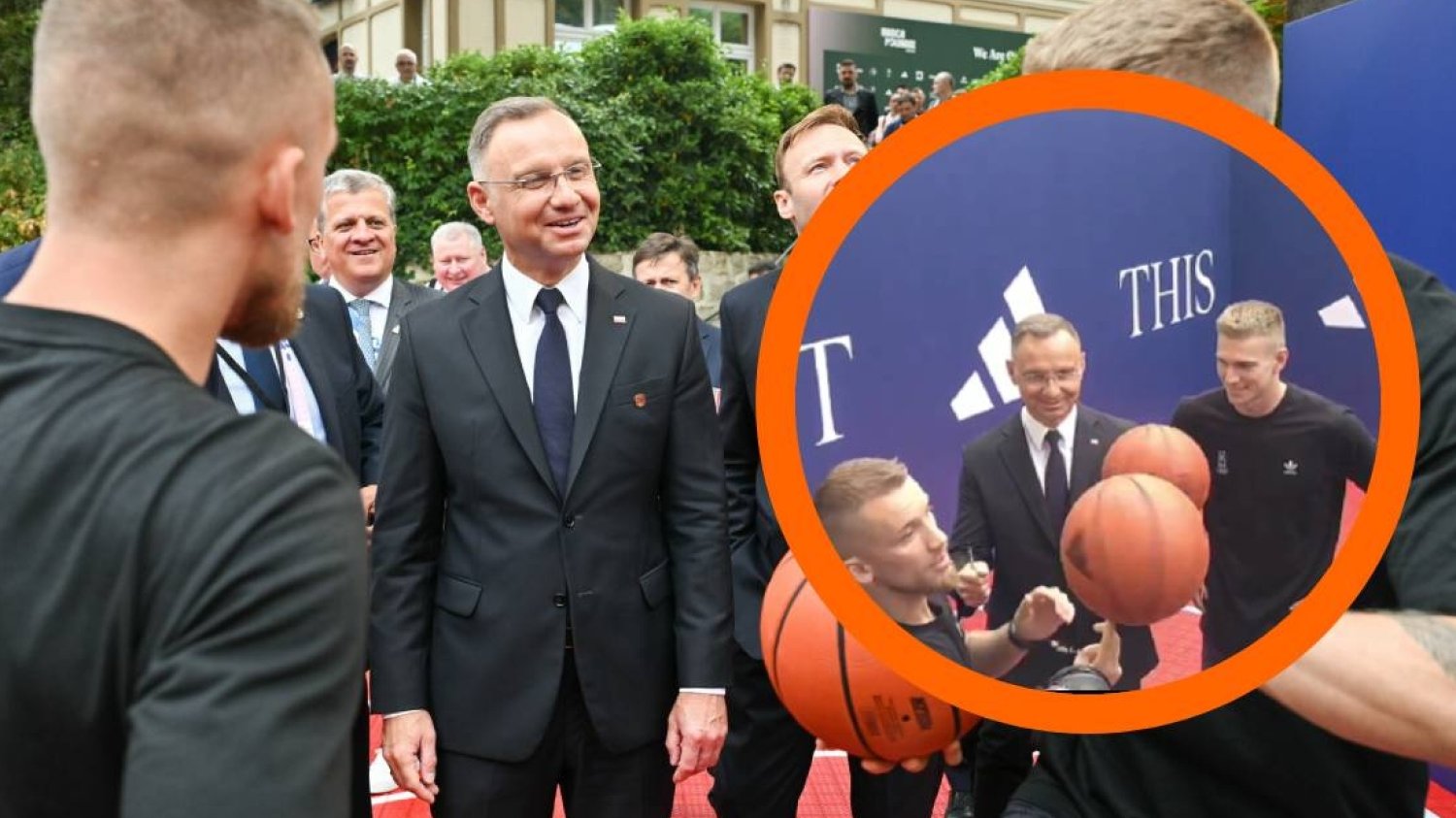 Duda zaskoczył w Paryżu. Popisał się umiejętnościami sportowymi.
