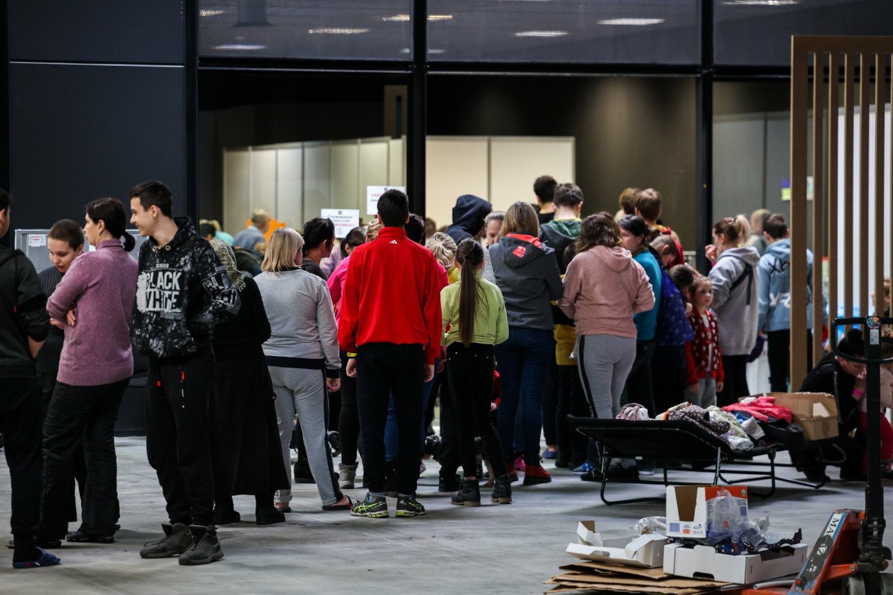 W punktach tymczasowego zakwaterowania uchodźców z Ukrainy to medycy wolontariusze zapewnili opiekę medyczną.