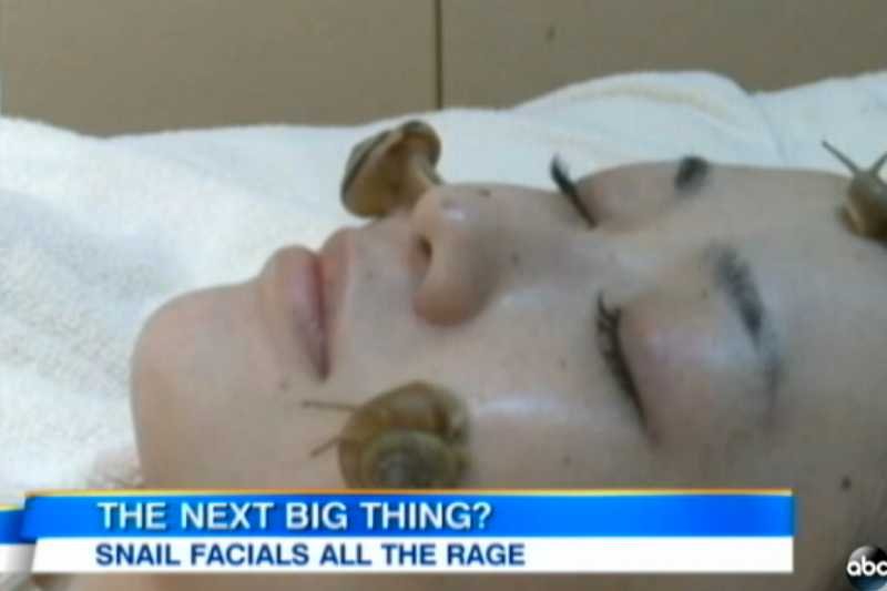 Masaż i maseczka ze śluzu ślimaka to jedna z nietypowych praktyk rodem z salonów piękności.