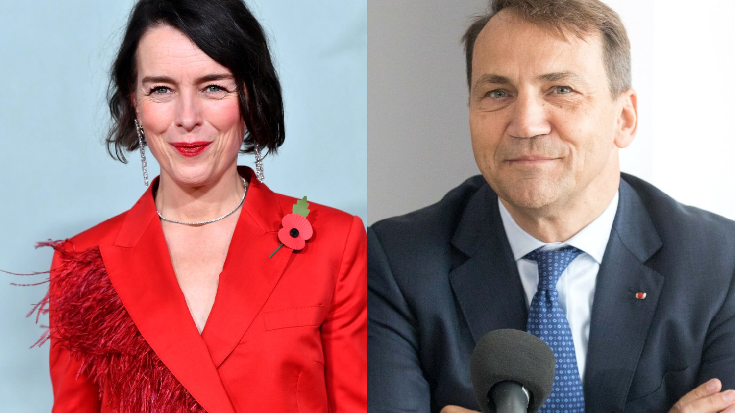 Olivia Williams i Radosław Sikorski Olivia Williams i Radosław Sikorski