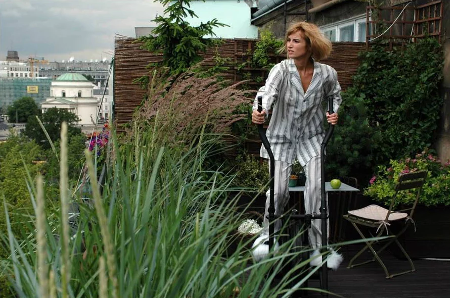 Magda Miłowicz i jej taras