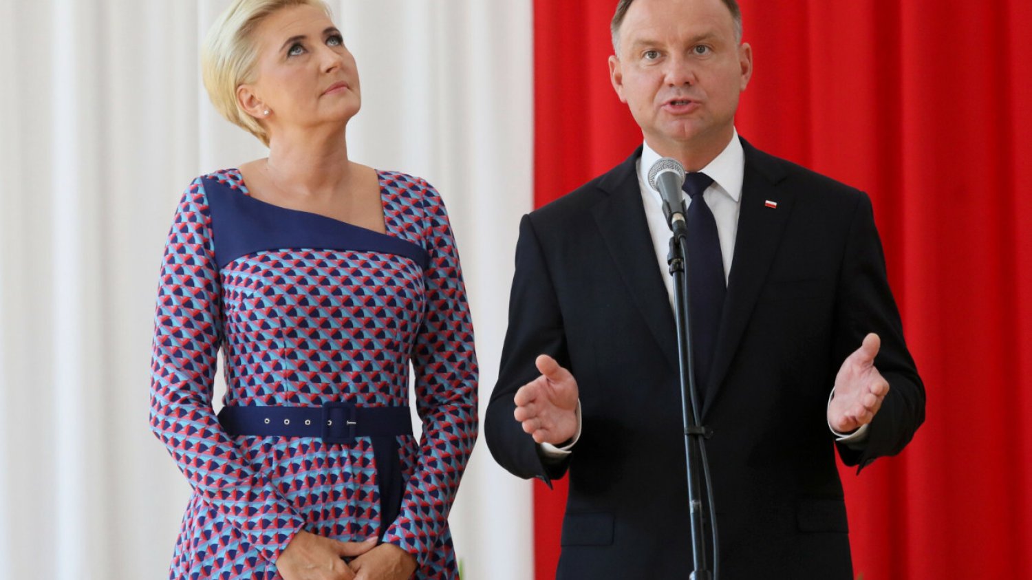 Agata Kornhauser-Duda i Andrzej Duda.