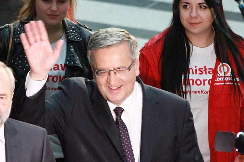 Prezydent Bronisław Komorowski miał powody do zadowolenia po pierwszej debacie z Andrzejem Dudą.