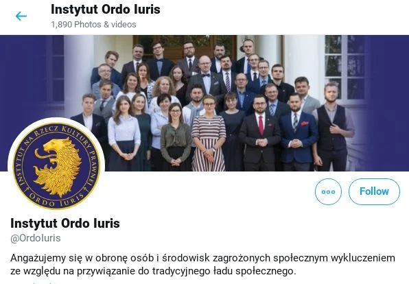 W taki sposób Ordo Iuris opisuje cele swojej działalności na Twitterze. Ordo Iuris. Cele statutowe. Kim są członkowie tej organizacji?