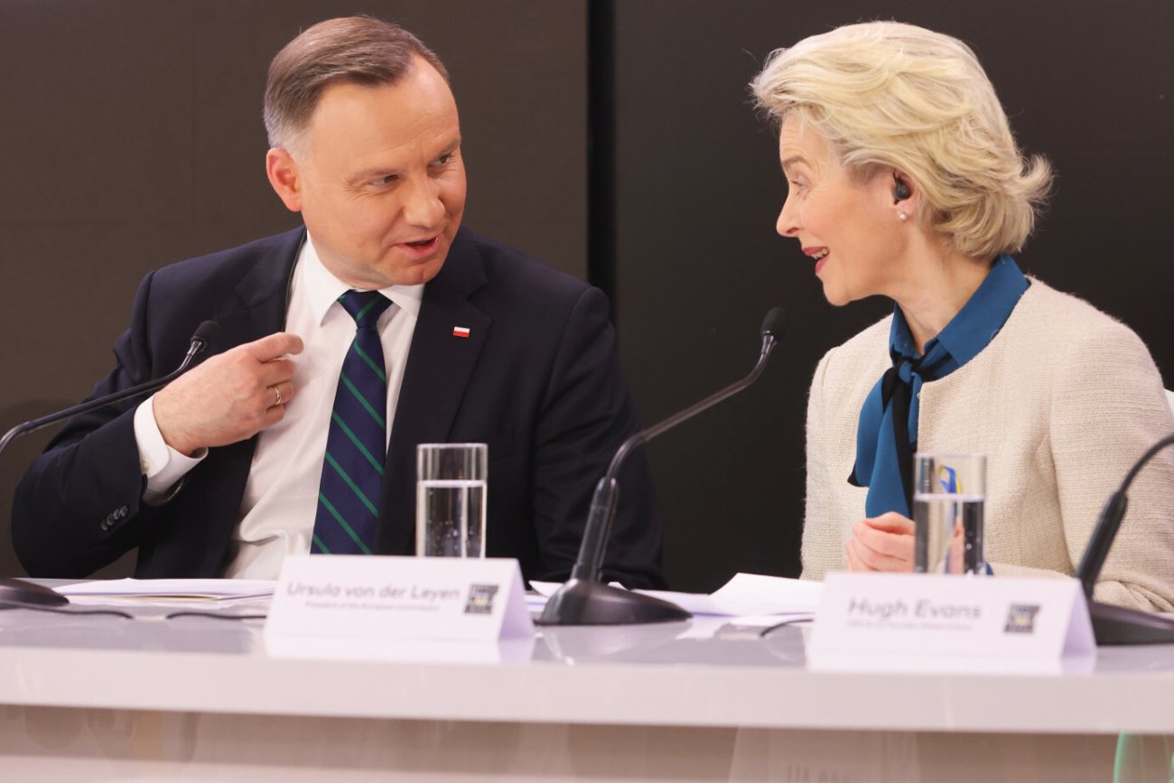 Akcja na rzecz Ukrainy. Przemówienie Andrzeja Dudy i Wołodymyra Zełenskiego