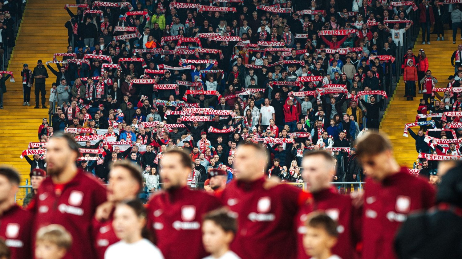 Polscy kibice na stadionie