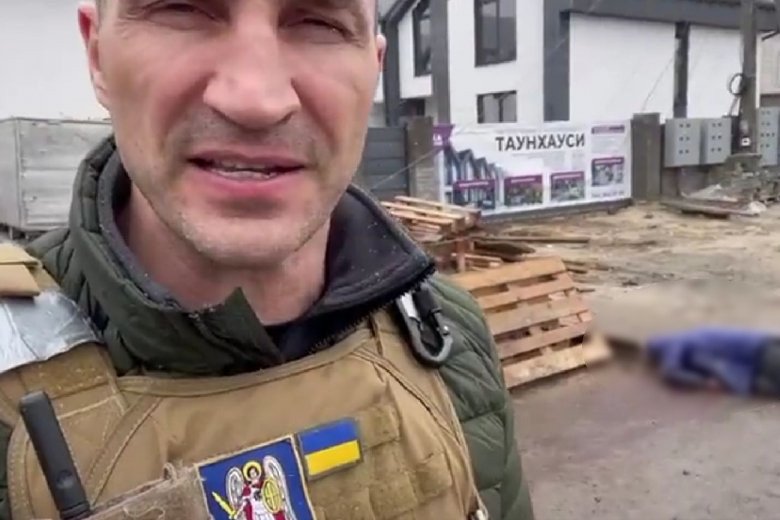 Władimir Kliczko zaprezentował zbrodnie wojenne Rosjan w Buczy, te sceny szokują