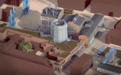 EC-1 Zachód, wizualizacja Centrum Nauki i Techniki