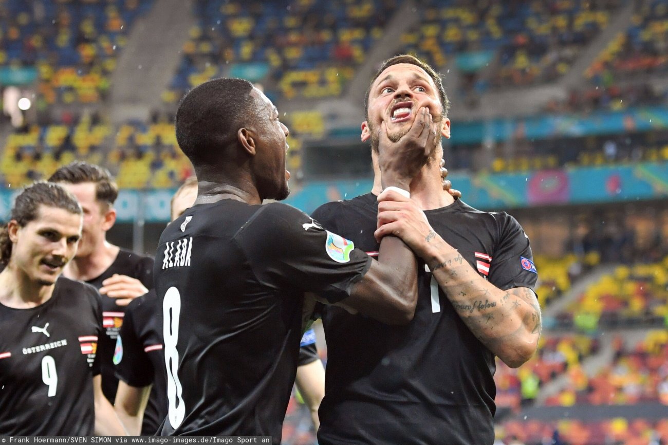 David Alaba i Marko Arnautović, to zdjęcie przejdzie do historii Euro 2020