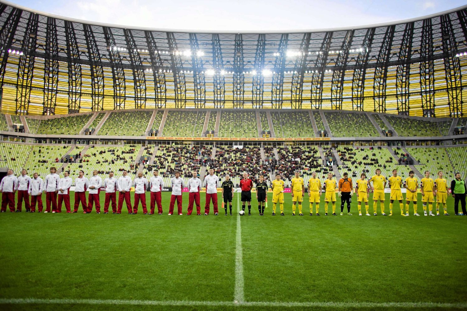 PGE Arena, mecz budowniczych stadionów Polska - Ukraina