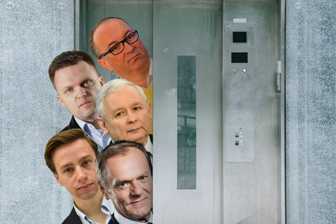 Z kim Polacy nie chcieliby zatrzasnąć się w windzie? Oto nasz sondaż.