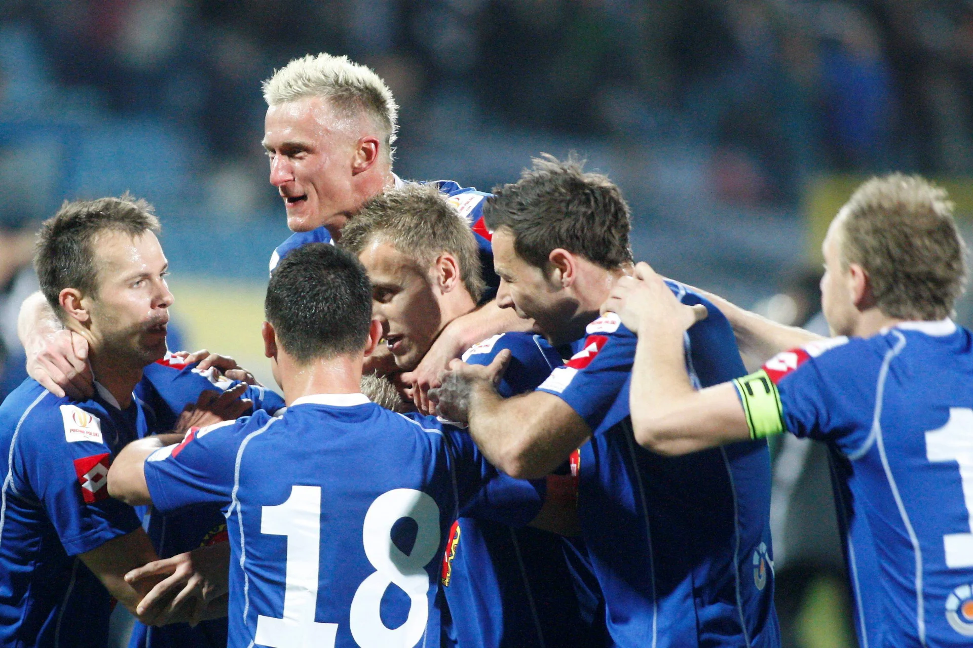 Ruch Chorzów podczas półfinałowego meczu o Puchar Polski z Wisłą Kraków