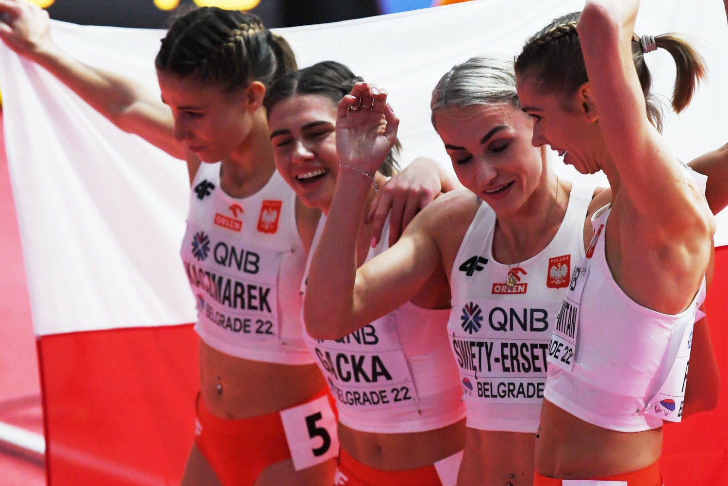 Polska sztafeta 4x400 metrów z brązowym medalem halowych MŚ w Belgradzie, brawo dziewczyny!