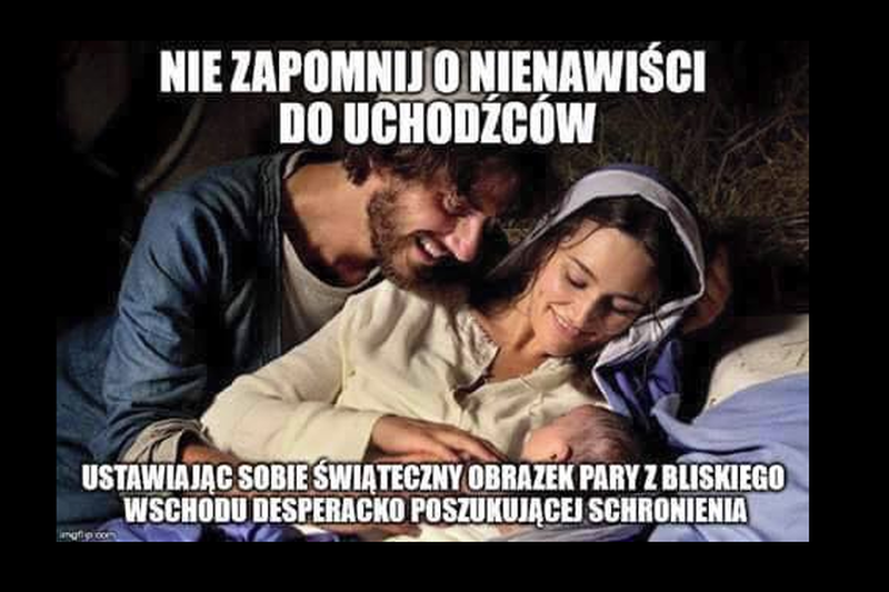 Tym zdjęciem oburzył katolików.