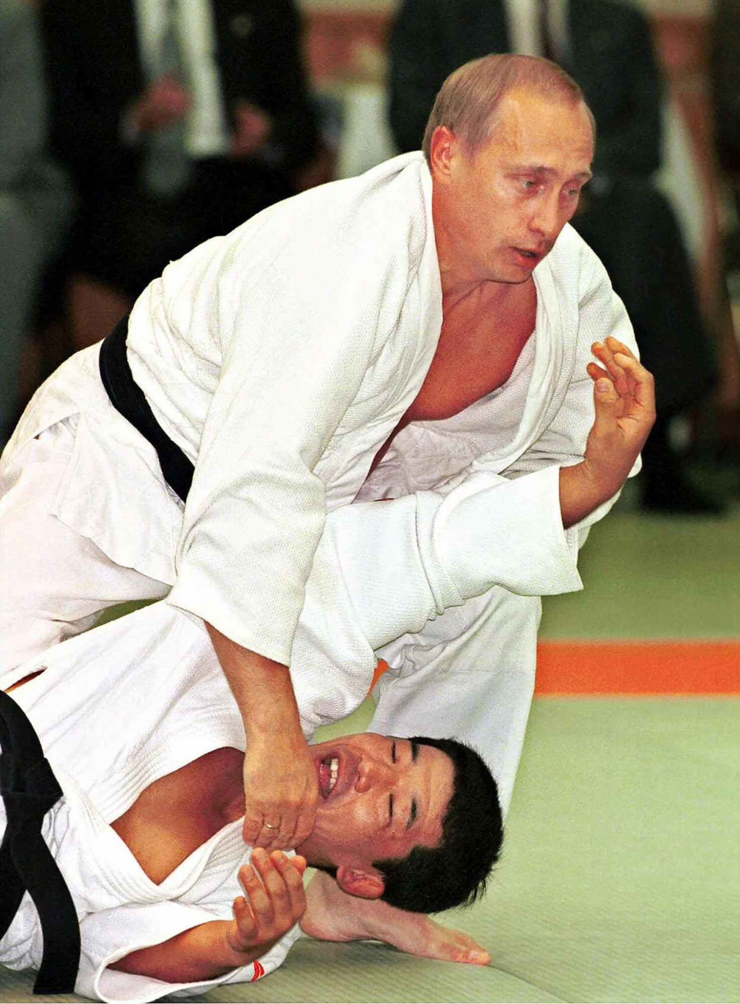 Władimir Putin podczas wizyty w Japonii w 2000 roku