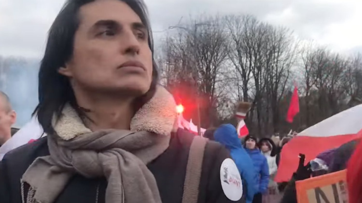 Ivan Komarenko stał się jedną z najbardziej rozpoznawalnych twarzy protestów antycovidowych.