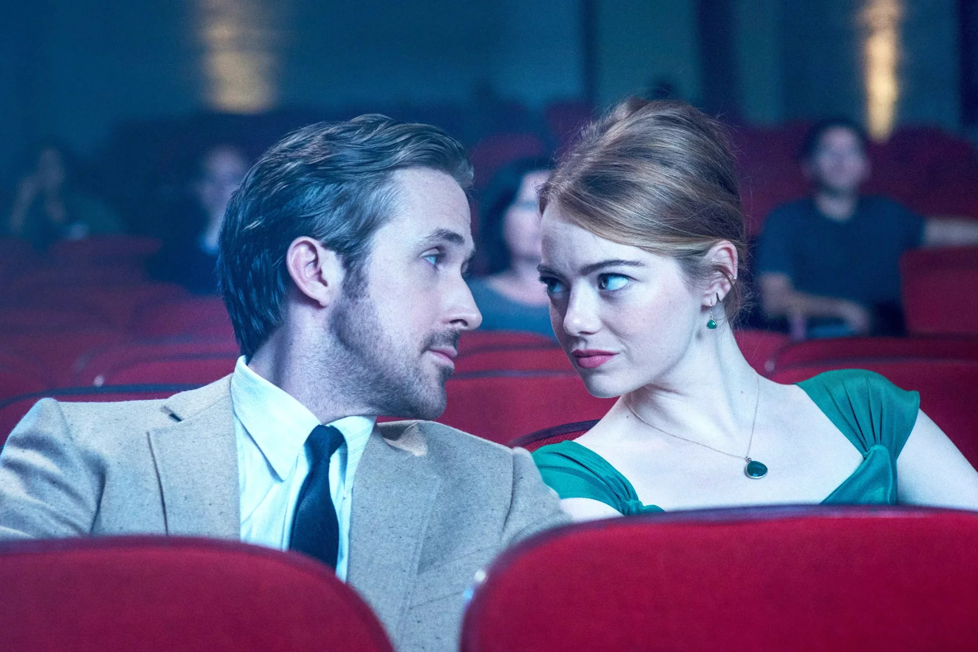 Ryan Gosling i Emma Stone w filmie "La La Land".