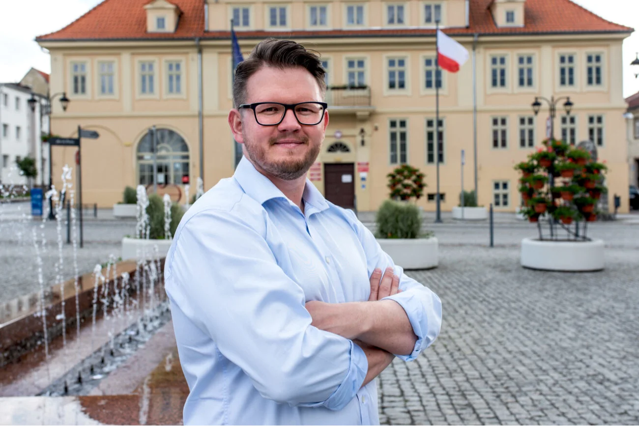 Robert Waraksa został burmistrzem Olsztynka. Wygrał w pierwszej turze
