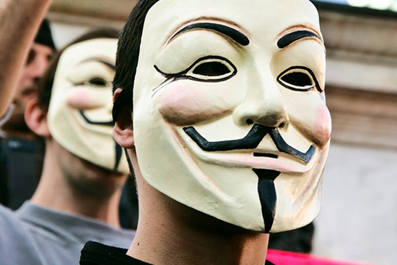 Zdjęcie z protestu przeciw ACTA