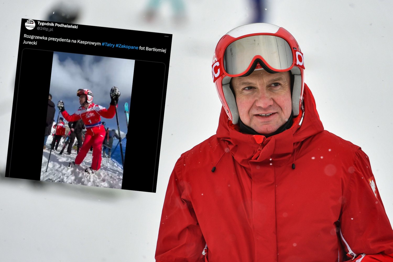 Andrzej Duda otworzył charytatywny maraton narciarski na Kasprowym Wierchu