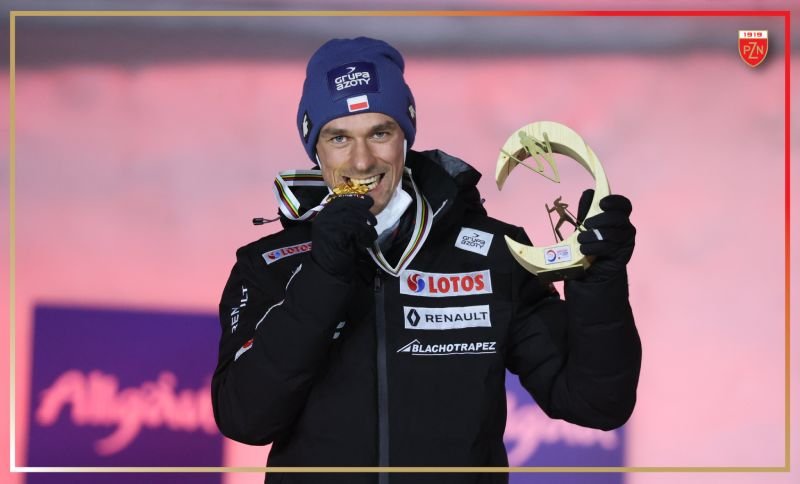 Piotr Żyła ze złotym medalem MŚ w Oberstdorfie