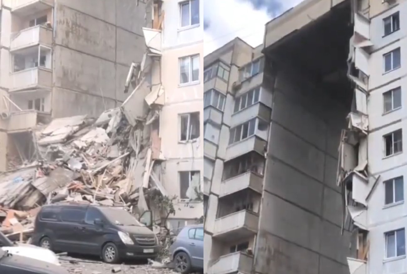 Wybuch w Biełgorodzie. Do sieci trafiły nagrania pokazujące eksplozję.