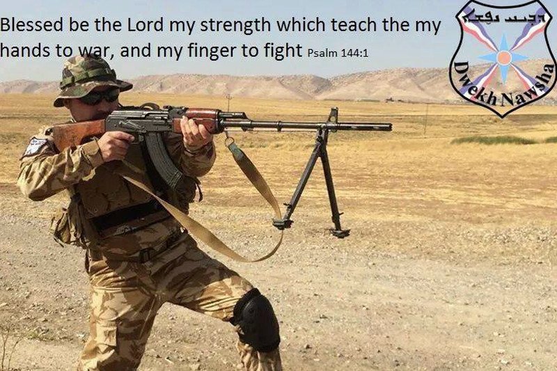 Jeden z bojowników militarnej organizacji Dwekh Nawsha.