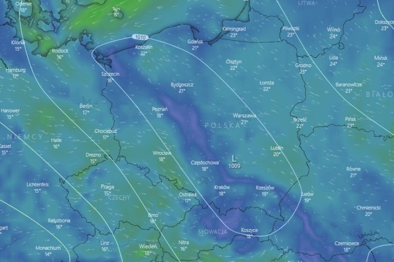 W piątek w Polsce znowu zagrzmi i będzie padać.