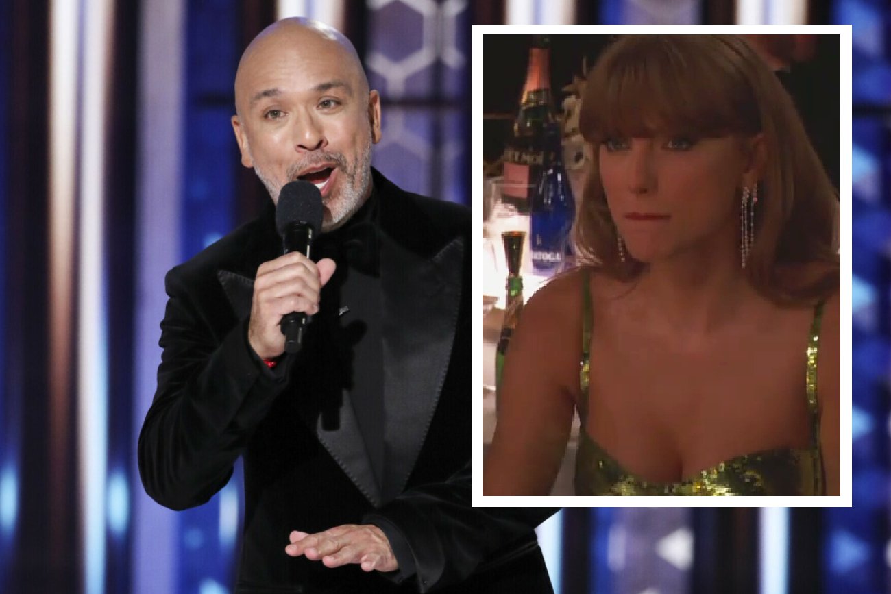 Złote Globy 2024. Gospodarz zażartował z Taylor Swift, wymowna mina gwiazdy