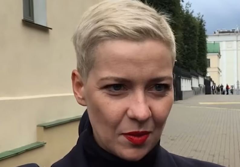 Maryja Kalesnikawa została zatrzymana w centrum Mińska.