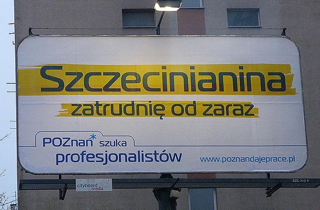 Kampania reklamowa Poznania. W Szczecinie.