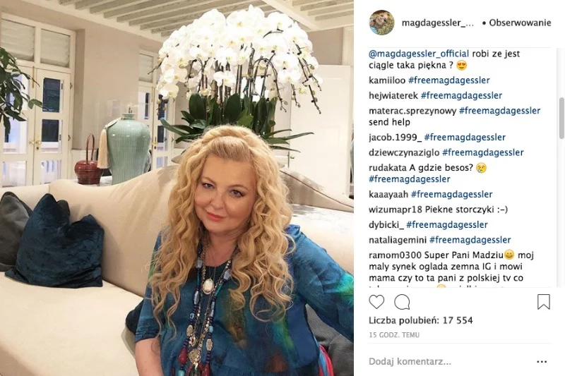 #FreeMagdaGessler tym hashtagiem ludzie udowadniają, że chcą powrotu dawnego stylu Gessler