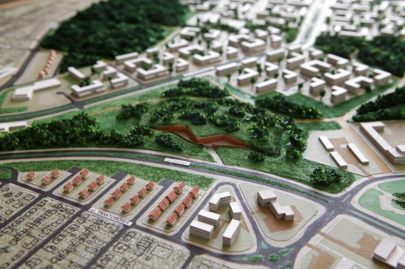 Koncepcja zabudowy osiedla JAR w Toruniu. To tu stanie kościół.